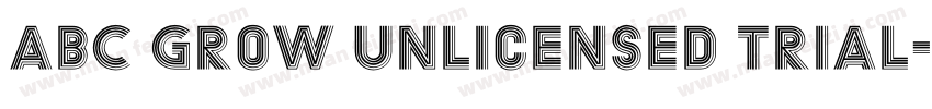 ABC Grow Unlicensed Trial字体转换